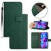 For iPhone 14 Plus Wallet Case with [RFID Blocking] [Wrist Strap] [Support Kickstand] Leather Lattice Embossed Flip Magnetic Clasp Cover Credit Card Holder Case For iPhone 14 Plus Green