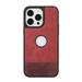 Decase iPhone 13 Pro Max Phone Case PU Leather Ultra Slim Fit Logo View Luxury Elegant Business Anti-Scratch Cover Shell for iPhone 13 Pro Max Red