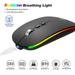 Ikohbadg 2.4GHz Wireless Bluetooth Dual Mode Gaming Mouse Wireless Optical USB Gaming Mouse 1600DPI Rechargeable Mute Mice