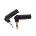 2pcs L Shape 3.5mm Right Angle Female to 3.5mm Male Plug Adapter Connector