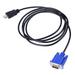 Leadrop DOONJIEY Converter Cable High Resolution Fast Transmission Plug Play HDMI-compatible Male to VGA 1080P Male PVC Video Adapter Cord for Laptop