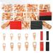 Ghopy 120pcs Copper Battery Cable Ends 10 Type Battery Wire Lugs Eyelets Tubular Ring Terminal Connectors Assortment Kit with 60pcs Heat Shrink Tubing for Solar Panel Distribution Box Car Motorcycle