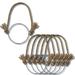 6Pack Burlap Wire Hangers Stainless Steel Handles For Mason Jar Ball Pint Jar Canning Jars Regular Mouth Solar Mason Jar Hangers