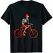 MAXPRESS Bike Funny Skeleton On Bicycle Biker Mountain Bike T-Shirt