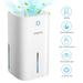 IMIKEYA Dehumidifier 900ml Home Dehumidifier Remove Humidity 300ml/Day Mini Dehumidifier Auto-off LED Indicator Portable Dehumidifier for Home Bedroom Bathroom (US Plug)