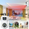 KQJQS Wireless WiFi Bulb Camera 4MP HD Indoor Dual Lens Camera 360 Â° Dual Light Full Color Night Vision Camera Mobile Tracking Alarm Push with 32G Memory Card