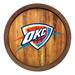 Oklahoma City Thunder 20.25'' Faux Barrel Top Sign