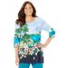 Plus Size Women's 3/4 SLEEVE SEASONAL TEE by Catherines in Island Scenic (Size 6X)