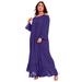 Plus Size Women's Off-The-Shoulder Sundrop Maxi Dress by June+Vie in Midnight Violet (Size 26/28)