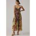 Anthropologie Dresses | New Anthropologie Multi Print V-Neck Maxi Dress Size Us 8 | Color: Pink | Size: 8