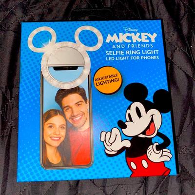 Disney Cell Phones & Accessories | Mickey Selfie Ring Light With Adjustable Lighting | Color: White | Size: Os