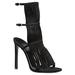 Gucci Shoes | Nib Gucci Black Suede Fringe Becky Gladiator Heel Tall Sandals Pumps 34 4 | Color: Black | Size: 34