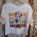 Disney Tops | Disney Minnie Mouse Cotton T Shirt Short Size Junior Xl New White With Tags | Color: White | Size: Xlj