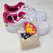 Nike Shoes | New!! Nike Air Force 1 Low Womens Lx White/White-Pink Prime Size 10.5 | Color: Pink/White | Size: Women's Size 10.5