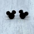 Disney Jewelry | Mickey Mouse Earrings | Color: Black | Size: Os