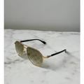 Gucci Accessories | New Gucci Gg1220s Mirrored Logo Gold Sunglasses $550 | Color: Gold/Green | Size: Os