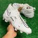 Nike Shoes | Nike Alpha Menace 3 Shark Low Mens Football Cleats White Cv0582-109 New Sz 11.5 | Color: White | Size: 11.5