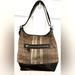 Coach Bags | Coach Signature Monogram Brown/Tan Shoulder Bag | Color: Brown/Tan | Size: Os