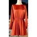 Anthropologie Dresses | Anthropologie Caballero Longsleeve Mini Dress M | Color: Orange/Red | Size: M