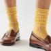 Urban Outfitters Accessories | New Urban Outfitters Yellow Socks Pointelle Nylon Ankle Mesh Lace Sock Nwt | Color: Yellow | Size: Os