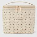 Kate Spade Bags | Euc- Kate Spade "Out To Lunch" Tote Canvas Lunch Bag In Polka Dots | Color: Black/Gold | Size: Os