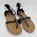 Torrid Shoes | New Torrid Black & Tan Rainbow Studded Sandals - Size 8ww | Color: Black/Tan | Size: 8