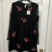 Zara Dresses | Nwt Zara Trafaluc Collection Black And Red Floral Dress | Color: Black/Red | Size: Xl