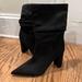 Nine West Shoes | New Nine West Black Suede Boots - Size 9m | Color: Black | Size: 9