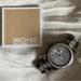 Michael Kors Accessories | Original Michael Kors Everest Chronograph Gunmetal-Tone Stainless Steel Watch | Color: Black/Silver | Size: Os