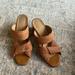 Anthropologie Shoes | Anthropologie Tan Sandals 37 | Color: Tan | Size: 6.5