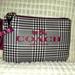 Coach Bags | Coach Plaid Print Patent Leather Wristlet | Color: Black/Purple | Size: Os