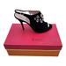 Kate Spade Shoes | New Kate Spade Farrow Suede Slingback Peep Toe Women's Dress Heels Shoes Sz 9 | Color: Black | Size: 9