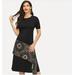 Zara Dresses | New Zara Basics Black T Shirt Scarf Dress Size Small | Color: Black | Size: S