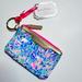 Lilly Pulitzer Bags | Lilly Pulitzer New Id Card Case Wallet Key Ring Zip Nwt Cabana Cocktail | Color: Blue/Pink | Size: Os