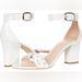 Kate Spade Shoes | Nib Kate Spade New York Tansy Embellished Dress Sandals Size 8m | Color: White | Size: 8