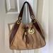 Michael Kors Bags | Michael Kors Suede Leather Bag Euc | Color: Brown/Tan | Size: Os