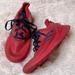 Adidas Shoes | Adidas Marvel Spiderman Red Lace-Up Athletic Running Tennis Shoes Size 5 | Color: Blue/Red | Size: 5