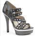 Michael Kors Shoes | Michael Kors Aria Strappy Studded Platform Sandals | Color: Gray | Size: 9