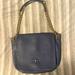 Tory Burch Bags | Navy Blue Reworked Vintage Designed Tory Burch Bag With Custom Pearl Detailing!! | Color: Blue | Size: Os