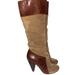 Jessica Simpson Shoes | Jessica Simpson Tall Suede & Leather Color Block Boots Size 6 | Color: Brown/Tan | Size: 6