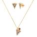 Kate Spade Jewelry | Kate Spade Pizza My Heart Pizza Necklace Earrings Set | Color: Gold/Red | Size: Set