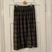 Madewell Skirts | Madewell Black Velvet Midi Skirt, Sz S | Color: Black/Gold | Size: S