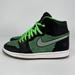 Nike Shoes | Nike Air Jordan Retro 1 High Sneakers Mens 11.5 Zoom Zen Green Black Shoes Read | Color: Black/Green | Size: 11.5