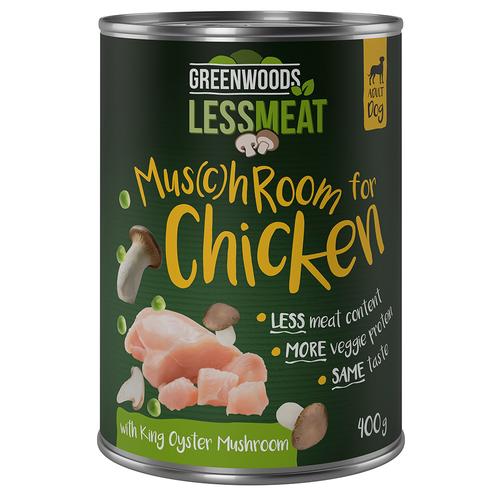 Greenwoods Less Meat mit Kräuterseitlingen 6 x 400 g - Huhn