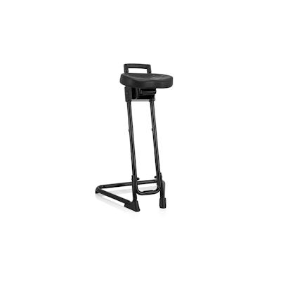 Stehhilfe / Arbeitsstuhl TOP WORK 32 PU Schaum Metallgestell schwarz hjh OFFICE Image