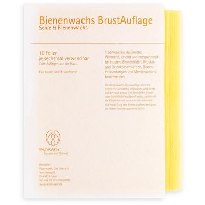 Bienenwachs Brustauflage Nachfüllpack.Wachsw. 10 St Folie Image