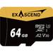 Exascend 64GB Catalyst UHS-I microSDXC Memory Card EX64GUSDU1