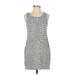 Max Studio Casual Dress - Shift: Gray Marled Dresses - Women's Size X-Small