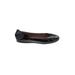Flats: Ballet Wedge Casual Black Solid Shoes - Women's Size 6 - Round Toe