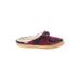 TOMS Flats: Burgundy Plaid Shoes - Women's Size 7